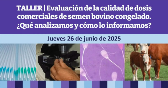 Taller: Evaluación de la calidad de dosis comerciales de semen bovino congelado.